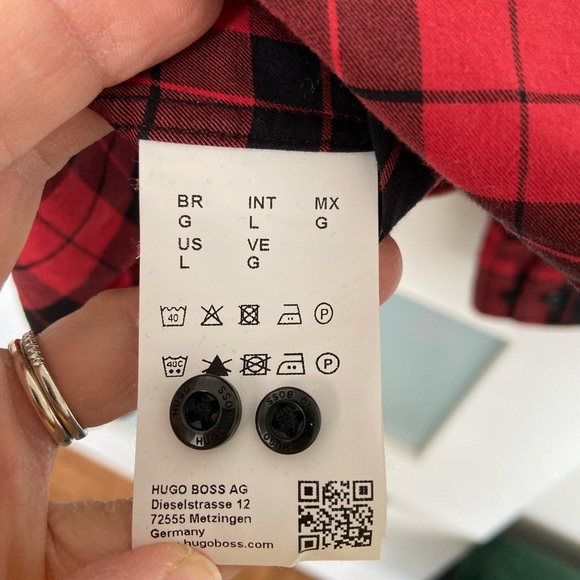 Hugo Boss slim fit plaid shirt - Picture 5 of 6